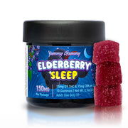 Yummy Gummy Sleep 200MG - Elderberry D9 Gummies - Indica