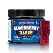 Yummy Gummy Sleep 600MG - Elderberry D9 Gummies - Indica
