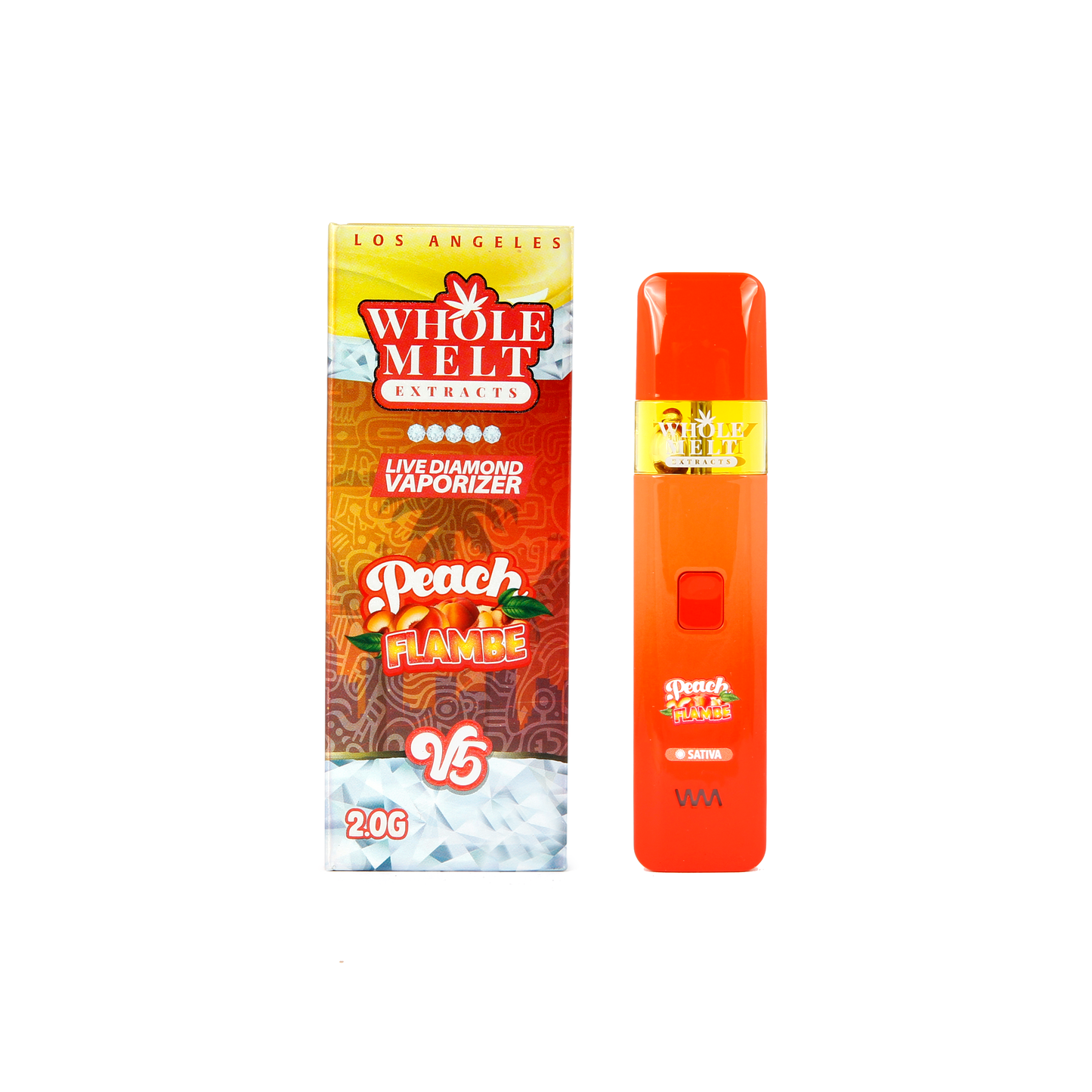 Whole Melt - 2G Liquid Diamonds - Peach Flambe (Sativa)