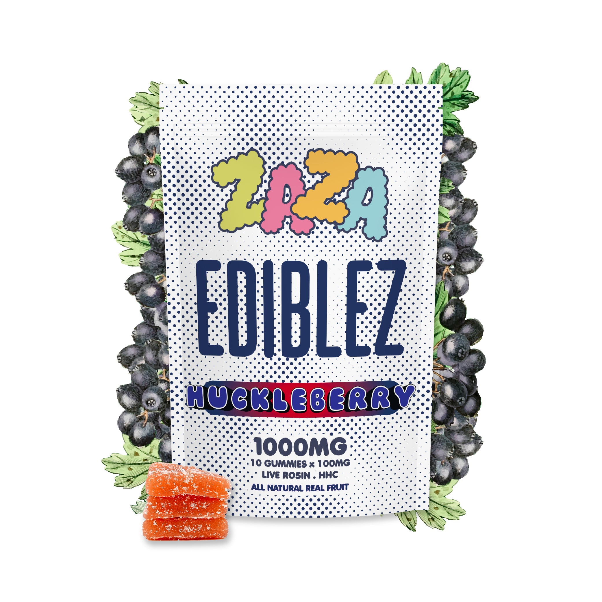 Zaza 1000MG - Huckleberry HHC Gummies - Sativa