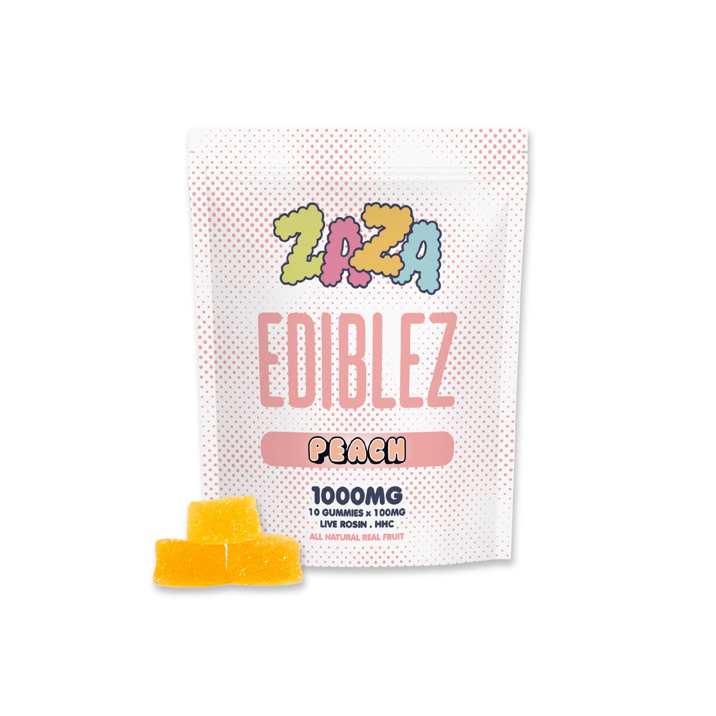 Zaza 1000MG - Peach HHC Gummies - Sativa – ShopZazaDelivery.com